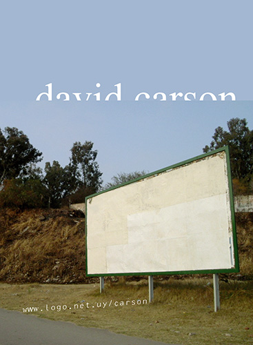 2005 – David Carson + LOGO in Montevideo – Advertising