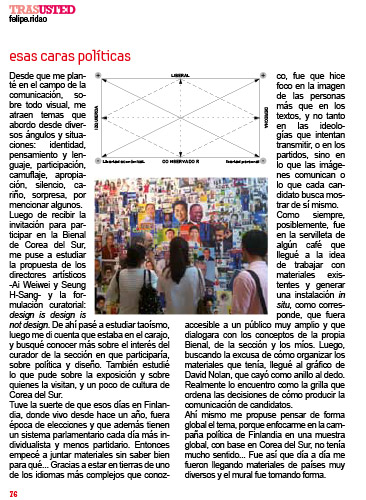 2011 – Tras USTED – Esas caras políticas – Article