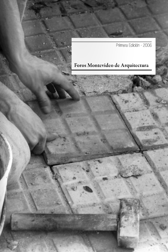 2008 – Foros Montevideo de Arquitectura – book