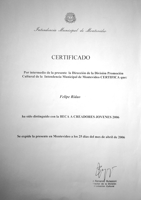 2006 – “Beca 10 x 10”